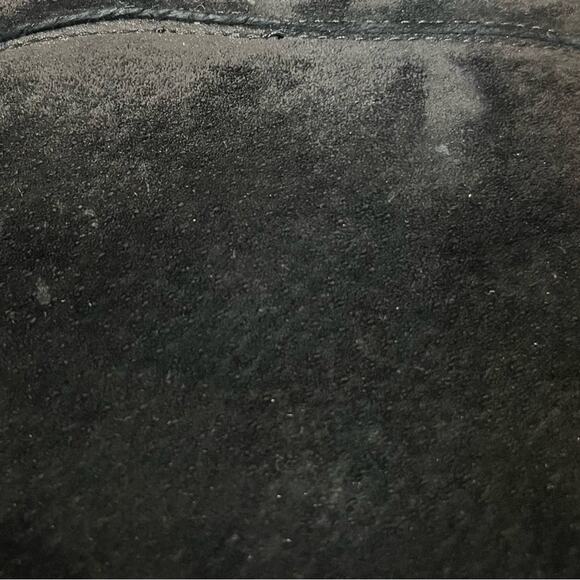 Ugg Laurin Mid Calf boots Black suede, Australian Lamb Fur sz 10 - Picture 3 of 7